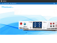 Tablet Screenshot of profelec.fi